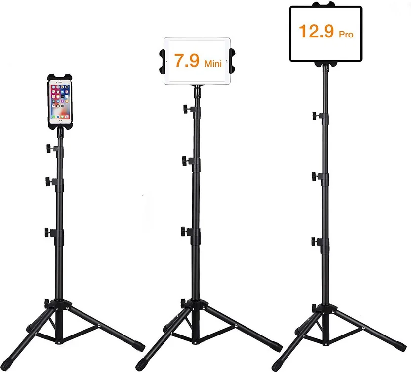 Hold up Tablet , iPad Floor Height Adjustable Tablet Tr...