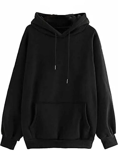 Women Sweatshirt with Hoodies, Fleece Material Full Sleeves Jumper Women Winter Wear, Hooded Neck Regular Fit Long Sleeve Womens Sweatshirt, Winter Wear for Women