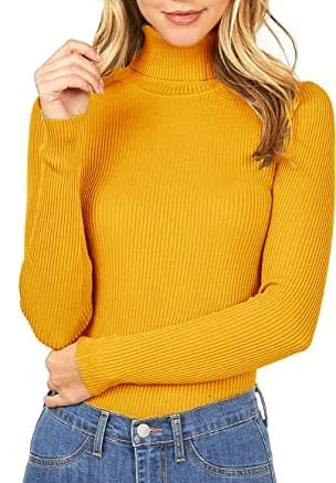 RZLECORT Oddish Ribbed Sweatshirt Winter Wear streachble Highneck/Sweater Full Sleeves Tops for Women and Girls - Best Price ₹399 at Amazon