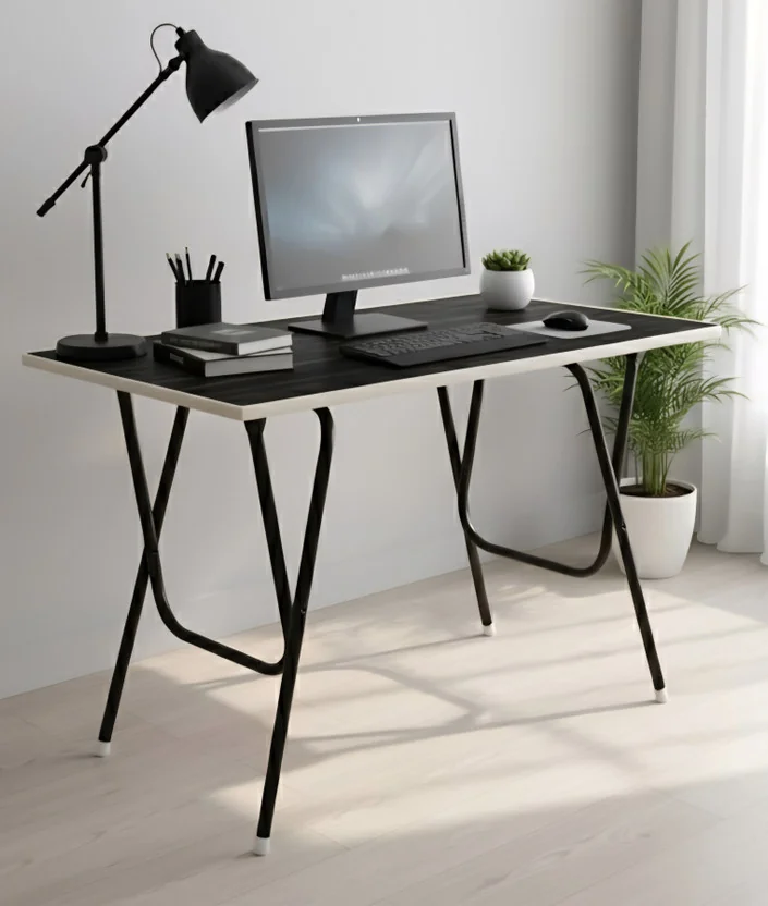 EuroQon Workstation Foldable Engineered Wood Computer D...
