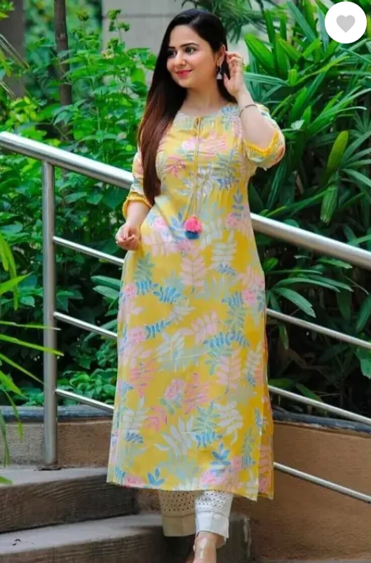Sa Rasa Women Floral Print Viscose Rayon Straight Kurta  (Multicolor)
