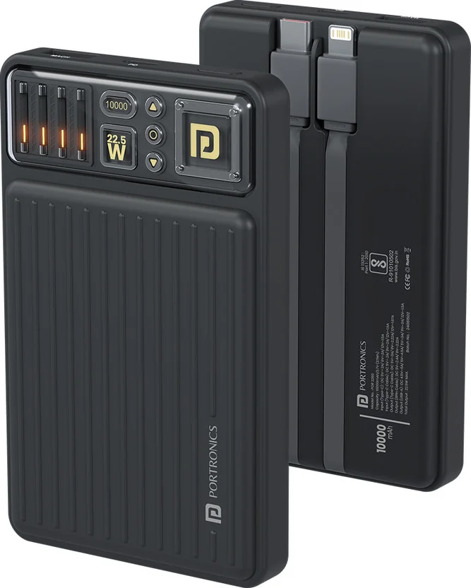 Portronics 10000 mAh 22.5 W Mini Pocket Size Power Bank