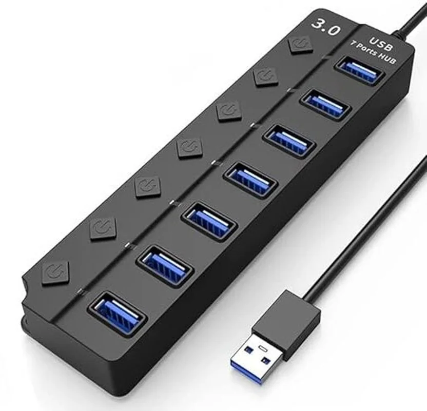 Windwarrior USB Hub 3.0 5Gbps High Speed 7 Port USB 3.0...