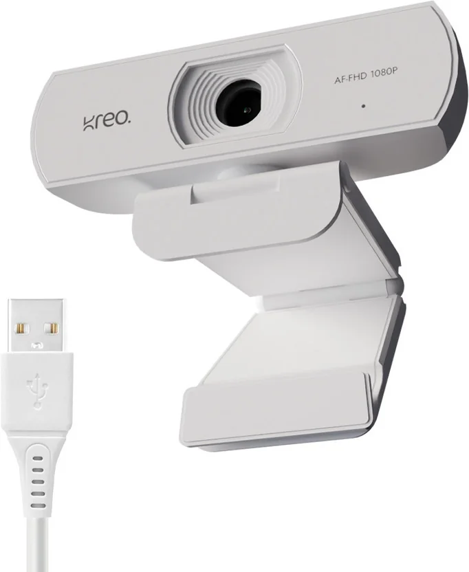 Kreo Owl Web Camera Desktop 1080p Webcam Auto Focus USB...