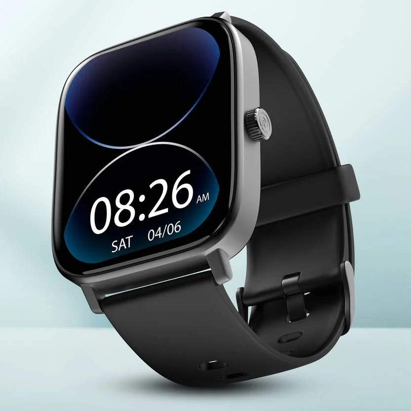 Noise Colorfit Icon 2 1.8'' Display with Bluetooth Calling, AI Voice Assistant Smartwatch  (Jet Black Strap, Regular)