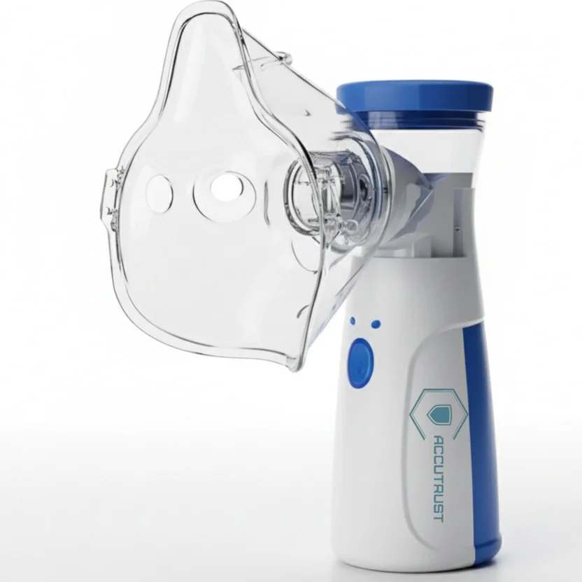 Accutrust Portable Mesh Nebulizer Machine | Rechargeabl...