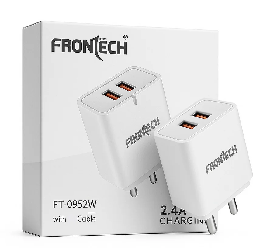 Frontech 12 W Quick Charge 2.4 A Dual Port Mobile Charg...