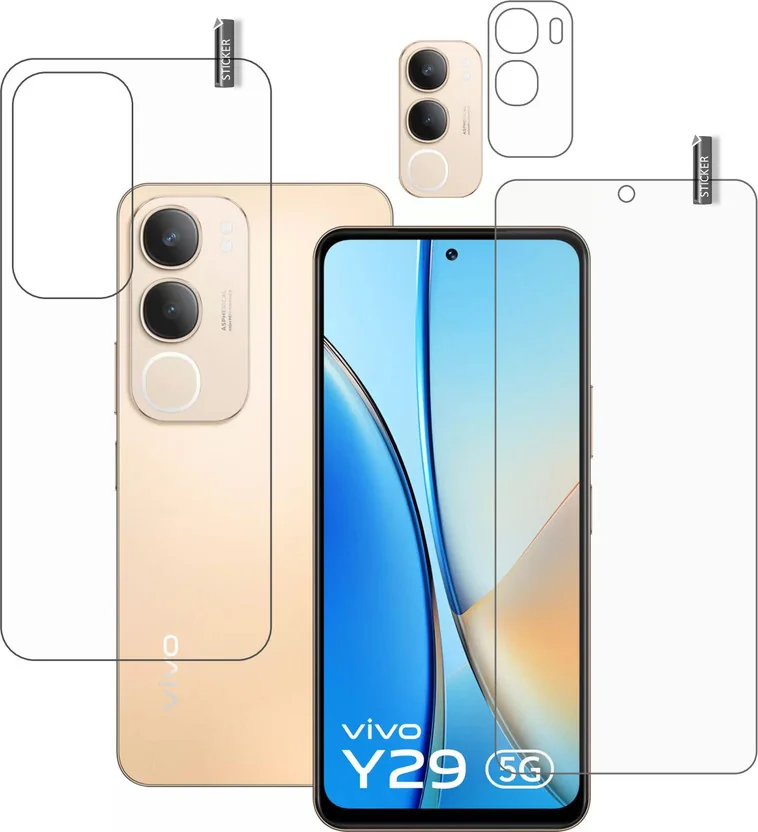 BOMGUARD Front and Back Tempered Glass for VIVO Y29 5G ...