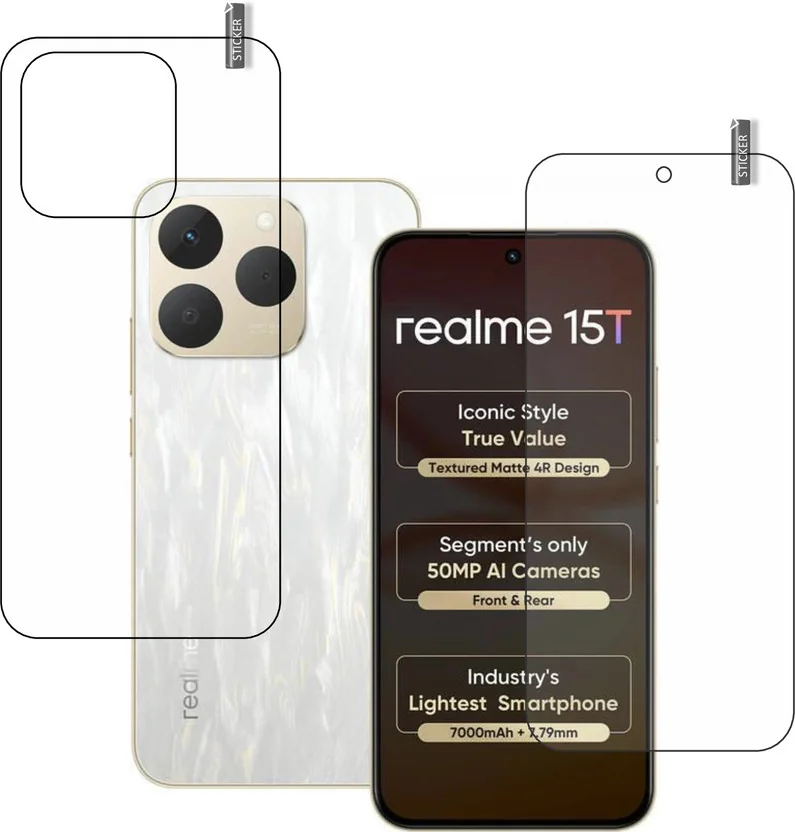 GARUDA GLASS Front and Back Tempered Glass for REALME 1...