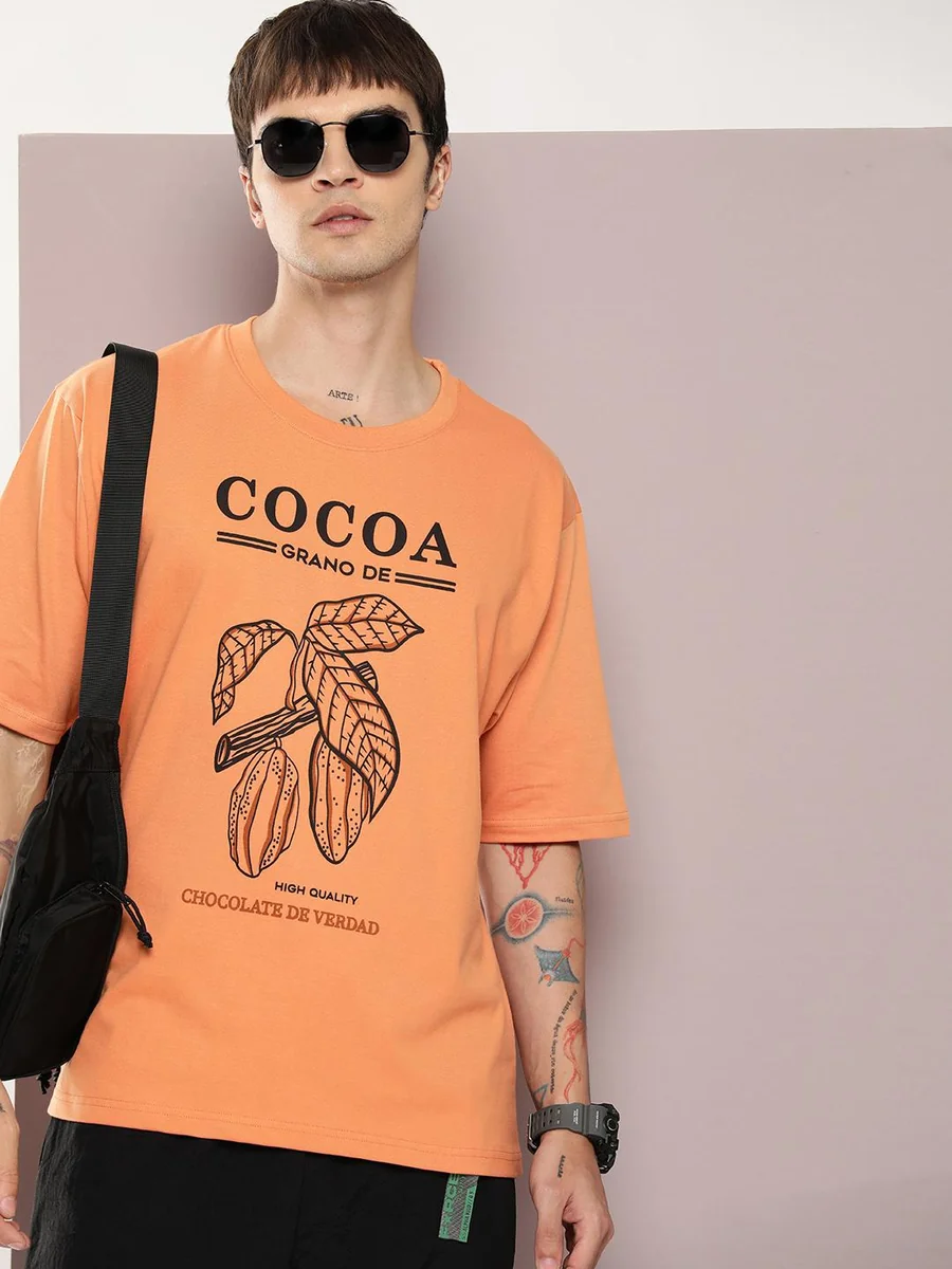 DILLINGER Men Graphic Printed Oversized Cotton T-Shirt - Best Price ₹1399 at Myntra