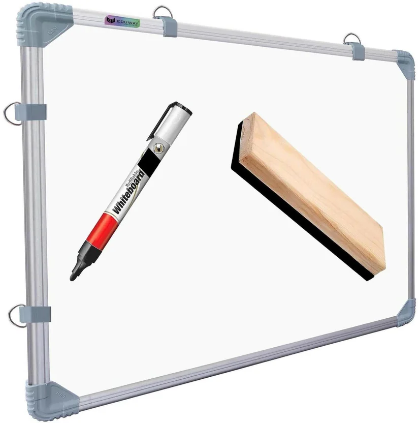 Eduway Non Magnetic Melamine Non-Magnetic Kunj Whiteboa...