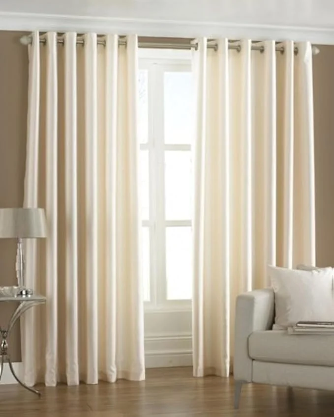 Exporthub 2 Piece Eyelet Polyester Door Curtain - 7 feet, Cream - Best Price ₹420 at Amazon