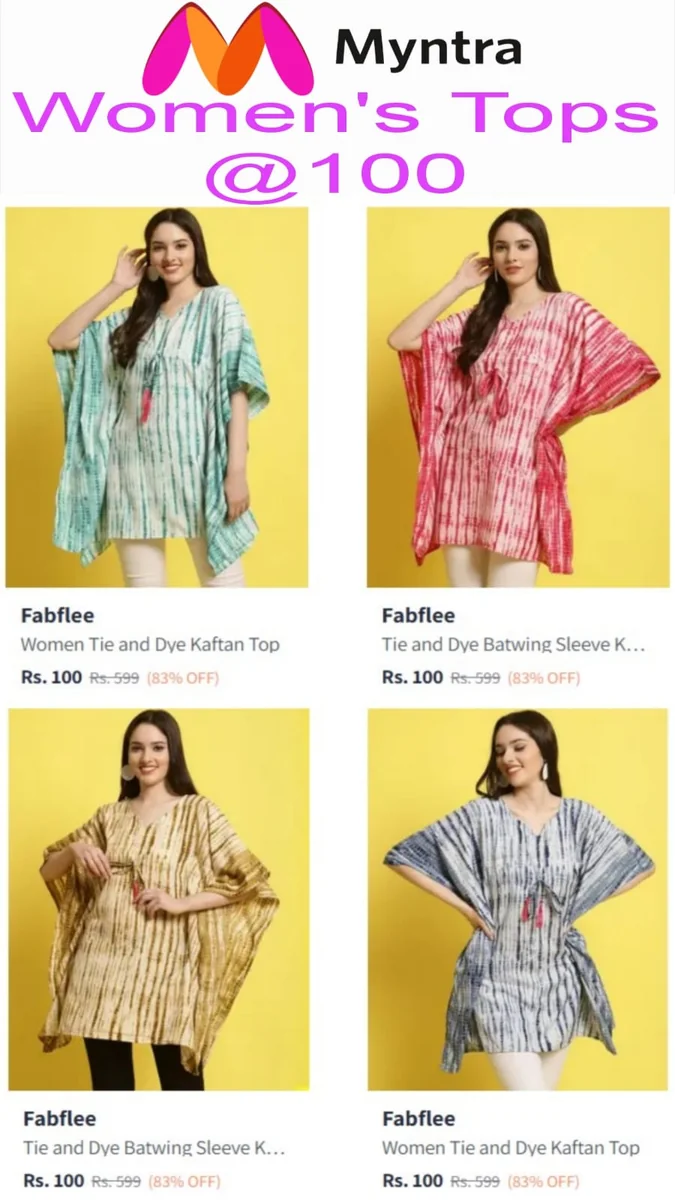 Fabflee Women's Tops Starts @100