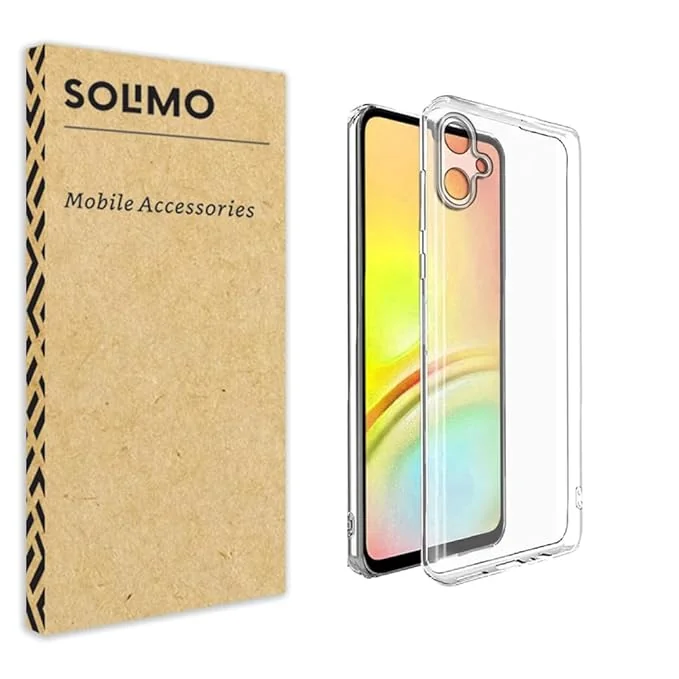 Amazon Brand - Solimo Silicone Shockproof Crystal Clear Back Cover Case for Samsung Galaxy M05 5G | 360 Degree Protection | Protective Design | Transparent Back Cover for Samsung Galaxy M05 5G - Best Price ₹120 at Amazon
