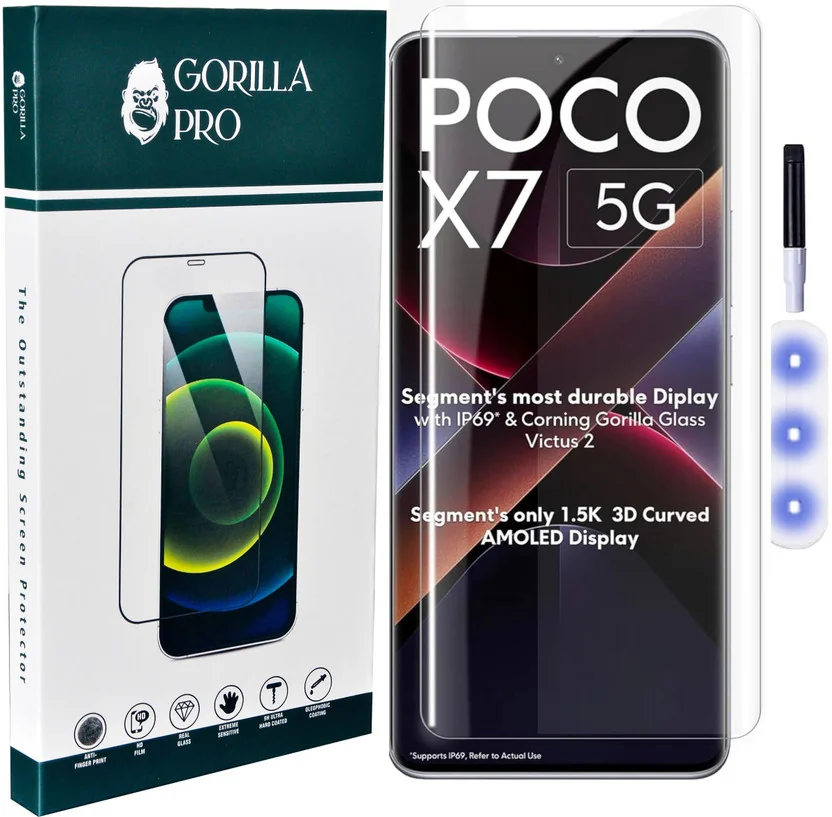 GORILLA PRO Tempered Glass Guard for POCO X7 5G