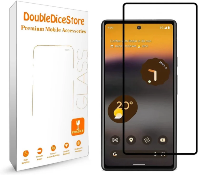 Doubledicestore Tempered Glass Guard for google pixel 6...