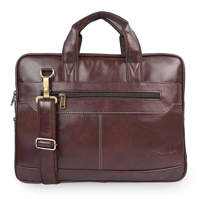 ADISA Laptop Messenger Office Bag Briefcase for Work for Men (Lb6050-Bro, Brown) - Best Price ₹499 at Amazon