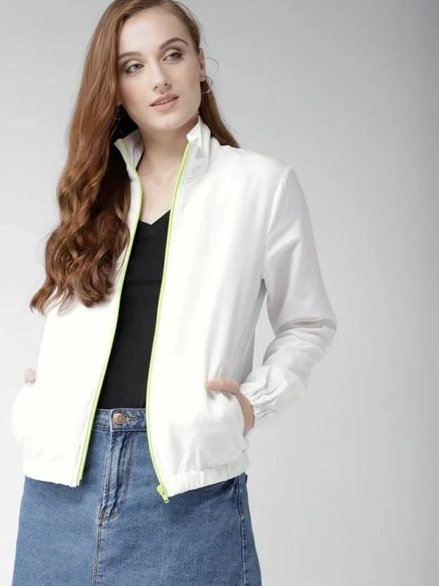 MAYKR Solid Women Wind Cheater - Best Price ₹498 at Flipkart