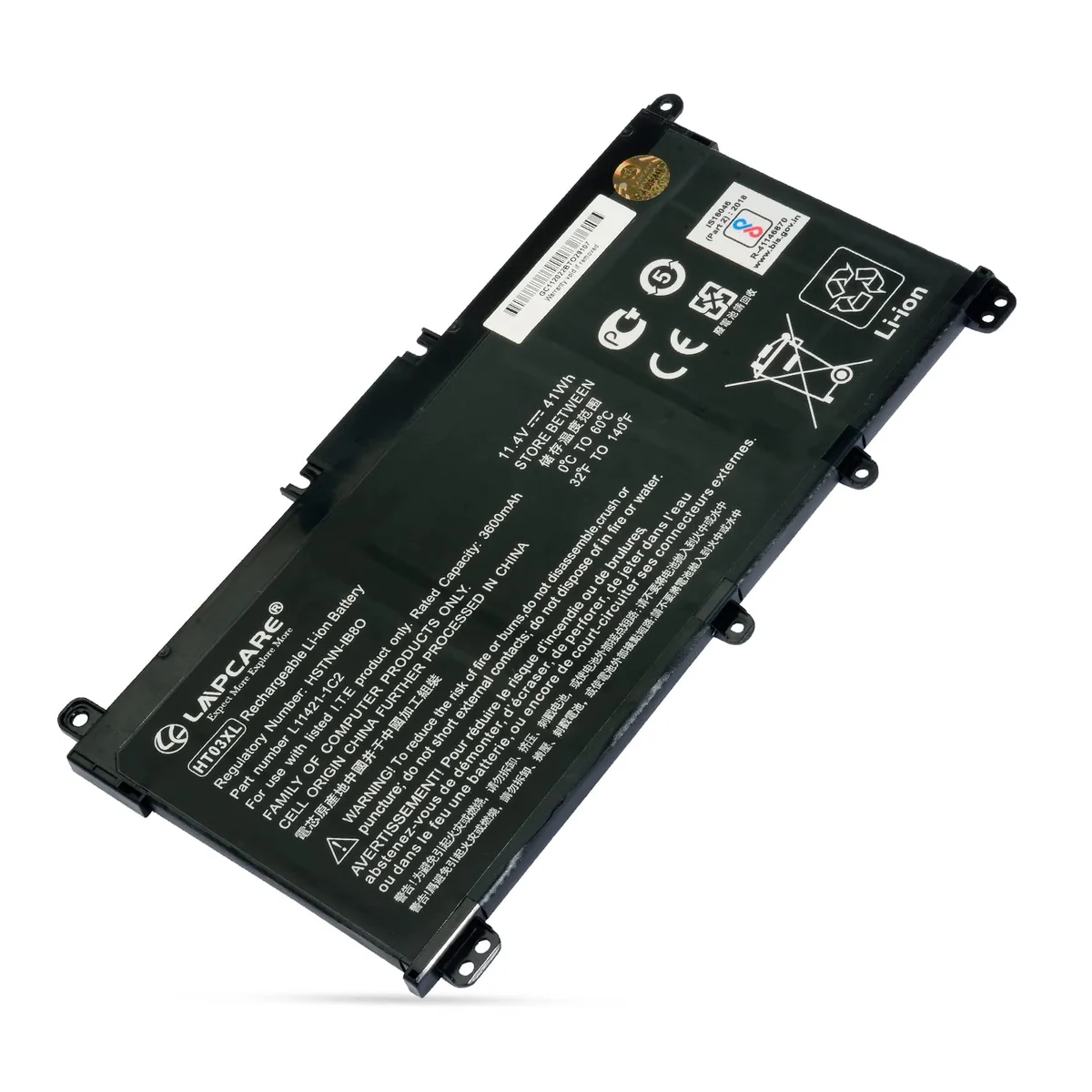 Lapcare HT03XL L11119-855 Laptop Battery for HP Pavilion 14-CE 14-CF 14-DF 15-CS 15-DA 15-DB 15-DW TPN-I130/I131/I132 L11421-422 HSTNN-LB8M 17-AR050WM 920046-121 421 541 Laptop Battery