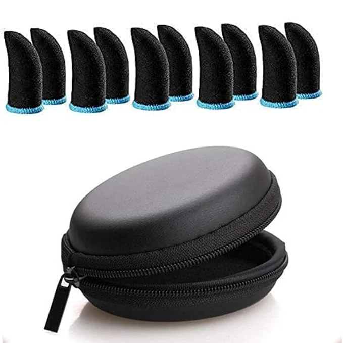 Inefable® (10 Pcs with Black Pouch) Pubg Anti-Slip Thumb Sleeve, Slip-Proof Sweat-Proof Professional Touch Screen Thumbs Finger Sleeve for Pubg Mobile Phone Game Gaming Gloves Multi Colour - Best Price ₹149 at Amazon