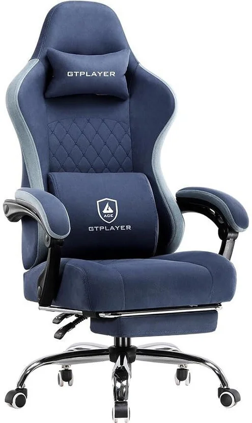 GTPLAYER Cloud Gaming Chair with Footrest, Ergonomic Of...