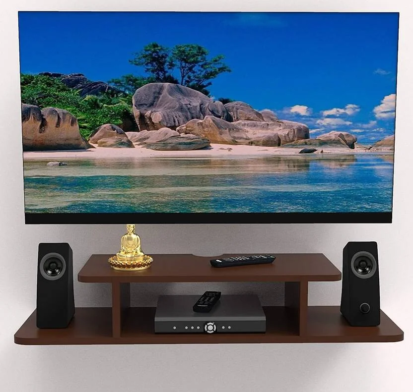 Hridya Handicrafts Wooden Floating TV Entertainment Unit - Wall Mounted Stand for Set Top Box Engineered Wood TV Entertainment Unit  (Finish Color - Brown, DIY(Do-It-Yourself)) - Best Price ₹536 at Flipkart