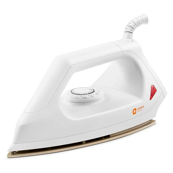 Orient Electric Fabrismooth 1000W Dry iron (Press) | Non-stick Weilburger coating| Silver Layered Thermostat| G-shaped heating element| ISI certified| 2-year replacement warranty by Orient - Best Price ₹468 at Amazon