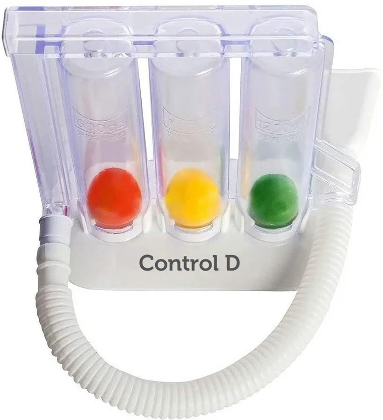 Control D 3 Ball Lung Exerciser Respiratory Spirometer ...