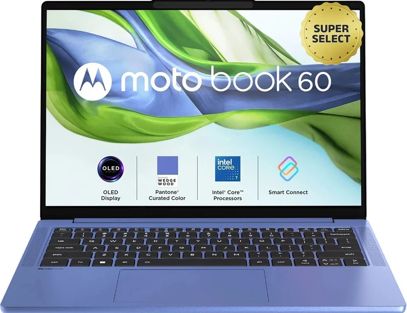 MOTOROLA Motobook 60 Full Metal OLED (i7 14th Gen) Intel Core 7 (Series 2) 240H - (16 GB/1 TB SSD/Wind...