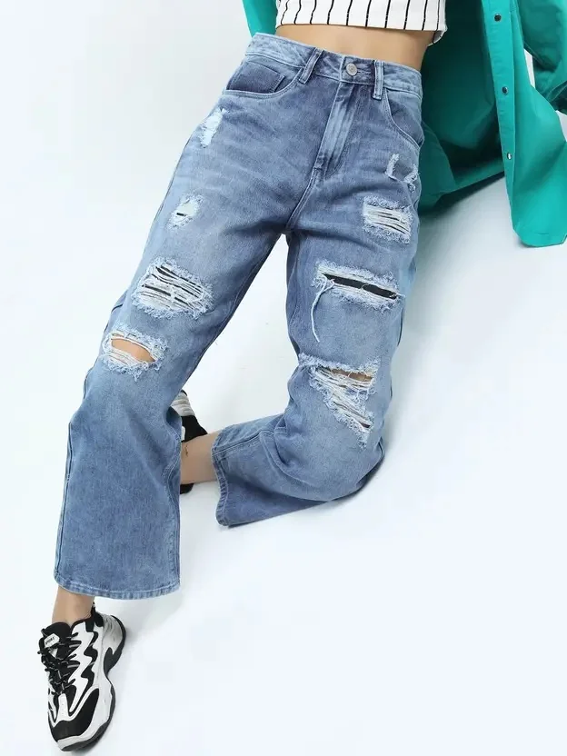 Tokyo Talkies Women Regular Mid Rise Blue Jeans - Best Price ₹227 at Flipkart