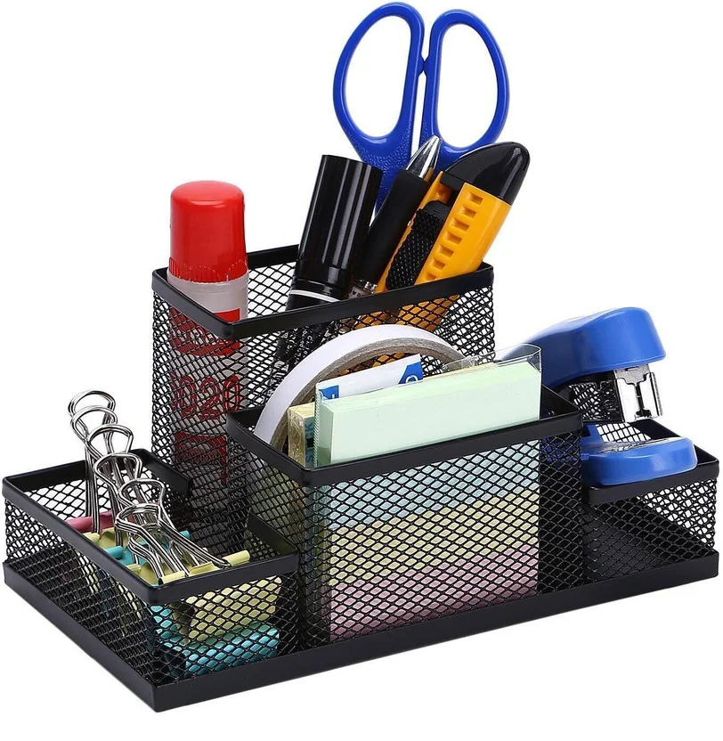 KANTHEE ENTERPRISE 4 Compartments Metal Desk organizer