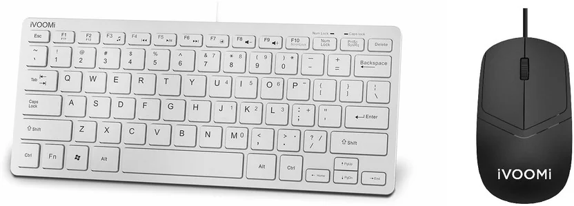 iVoomi Venom Mini Wired Keyboard + Bold Wired Mouse Com...