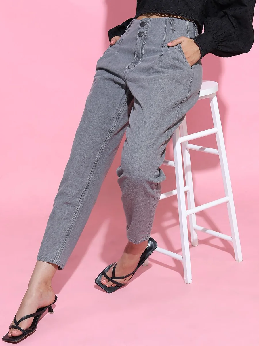 Women Grey Low-Rise Jeans - Best Price ₹709 at Myntra