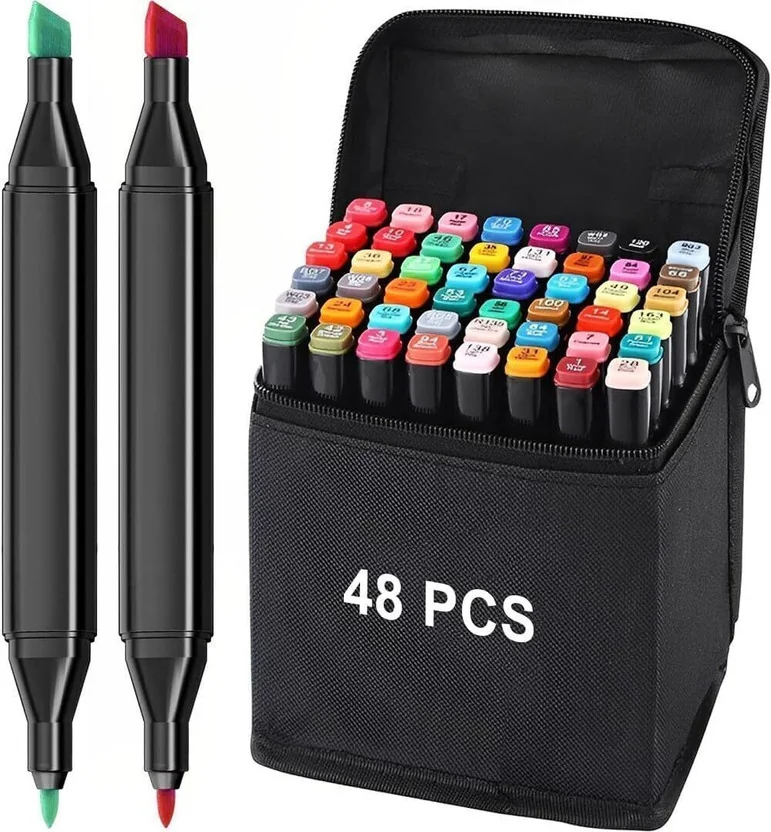 PEACORA Superior colors set Alcohol Marker Twin Tip Art...