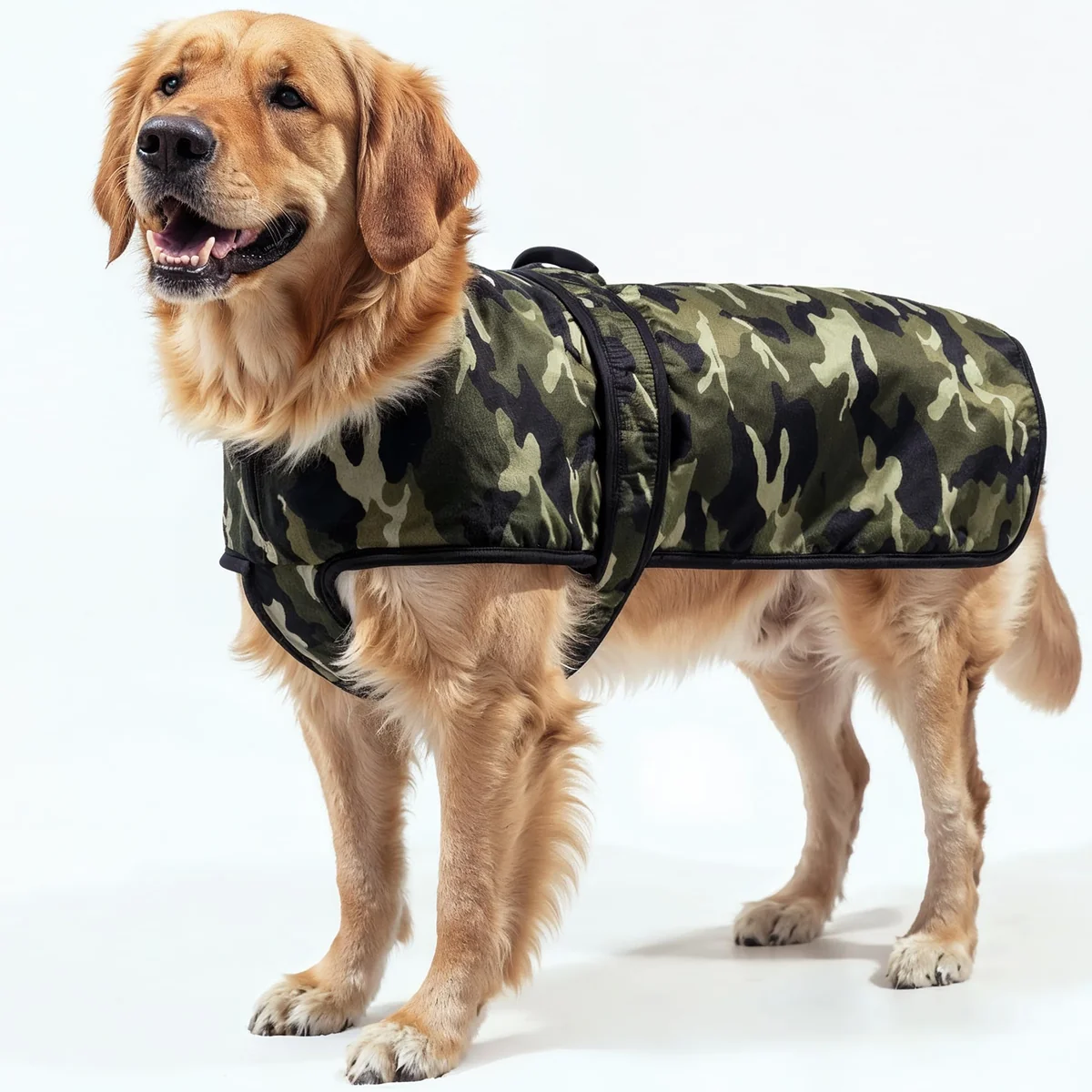 Wow Dog Dog Winter Jacket – (Camouflage Army, (X-Large) 20 Inch) | Ultra Warm Coat for Medium Dogs | Windproof, Adjustable & Easy to Clean | Ideal for Cold Weather | Indoor & Outdoor Use