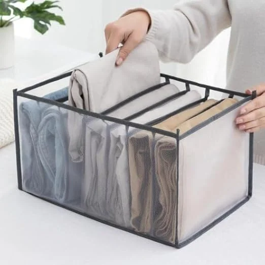 Vichip 7 Compartment Wardrobe Clothes Organizers for Storage Box Drawer Organizers Storage Box Wardrobe Clothes Storage Organiser T-Shirt, Legging, Skirts, Jeans Pack Of 1 - Best Price ₹139 at Amazon