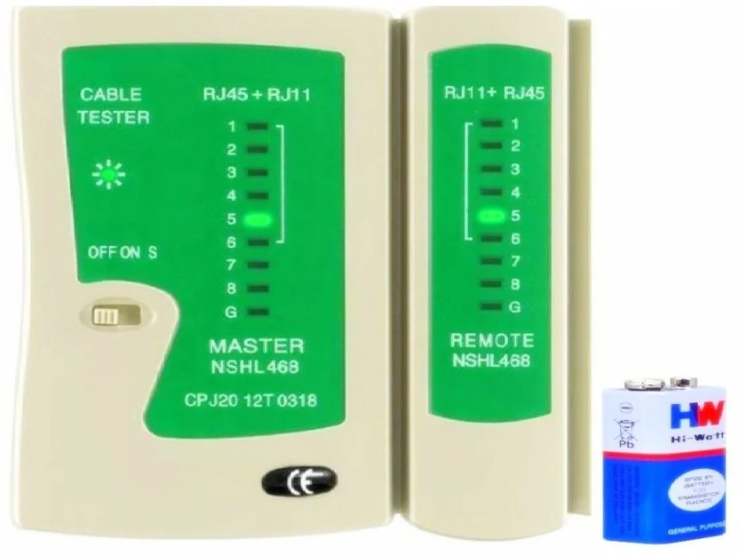 BALRAMA Network Cable Tester RJ45 RJ11 RJ12 Cat5 Detach...