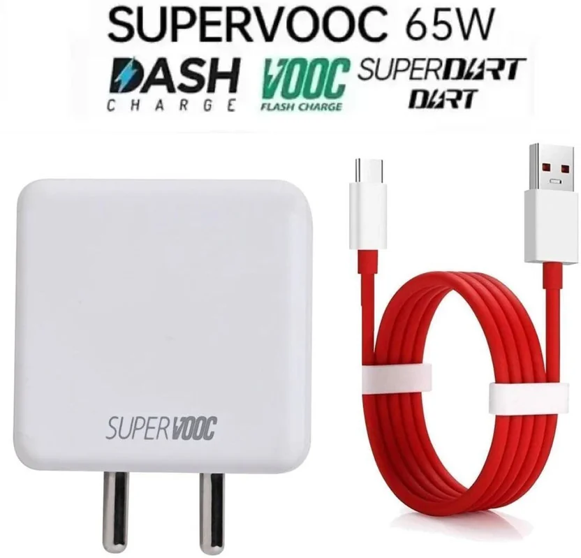 Pandaco 65 W VOOC 6 A Wall Charger for Mobile with Deta...