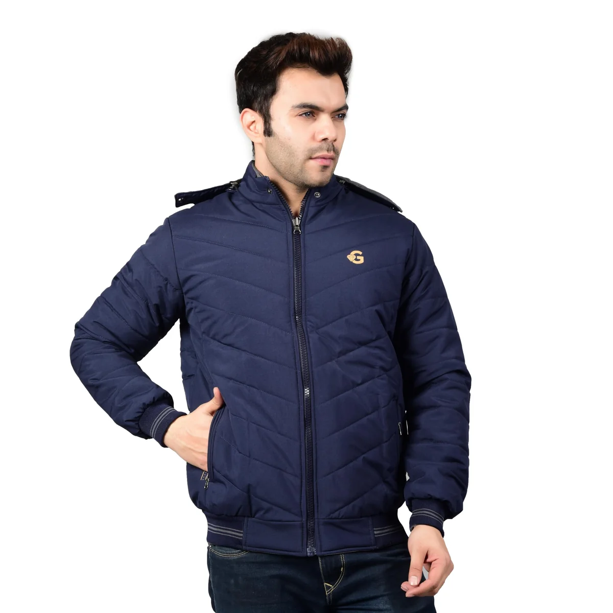 Export Quality Reversible Puffer Jacket in GLD Material best for Winterwear/Hiking/Biking/Camping/Mountaineering/Racing/Climbing/Tracking(Control Temperature up to 3 Degree Celsius.)(3°C)