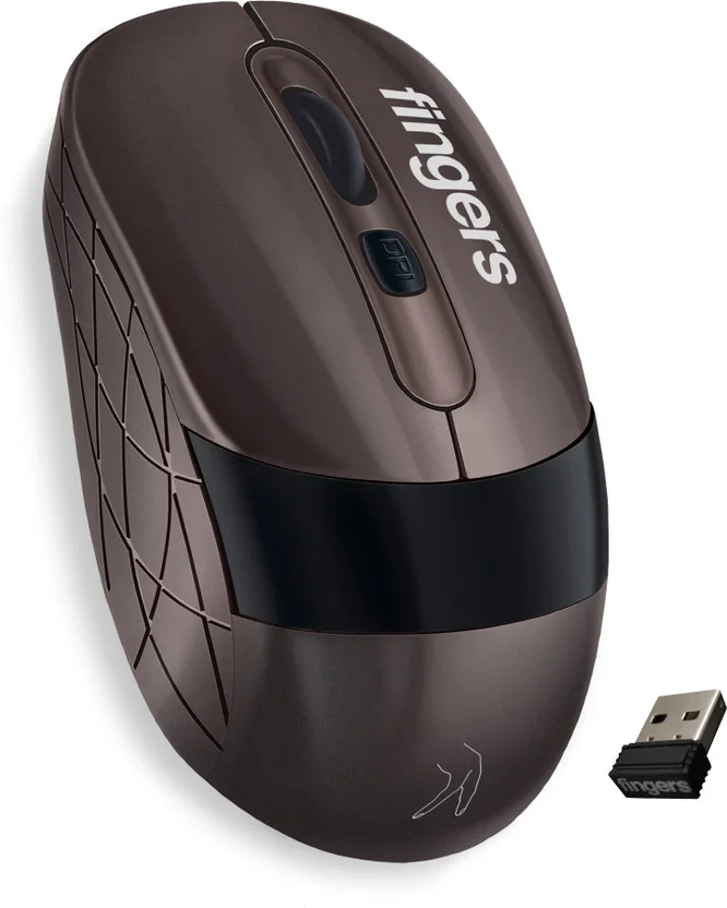 FINGERS Aerogrip Wireless Ambidextrous Optical Mouse