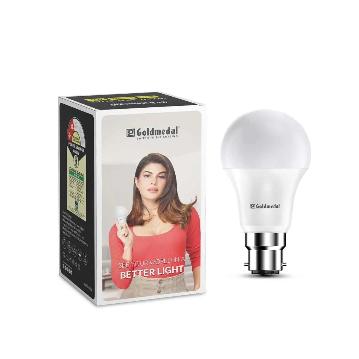 Goldmedal WOW 9W B22 Base LED Bulb For Home & Office | 230 Degree Light Coverage | 4kV Surge Protection | High Voltage Protection | Energy Efficient | Cool Daylight (6500K) - Best Price ₹48 at Amazon