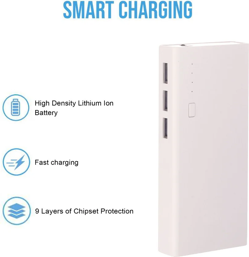 AMYTEL 10000 mAh 15 W Compact Pocket Size Power Bank