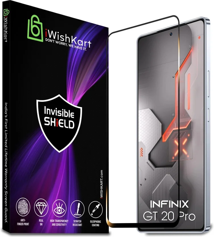 iWishKart Edge To Edge Tempered Glass for Infinix GT 20...