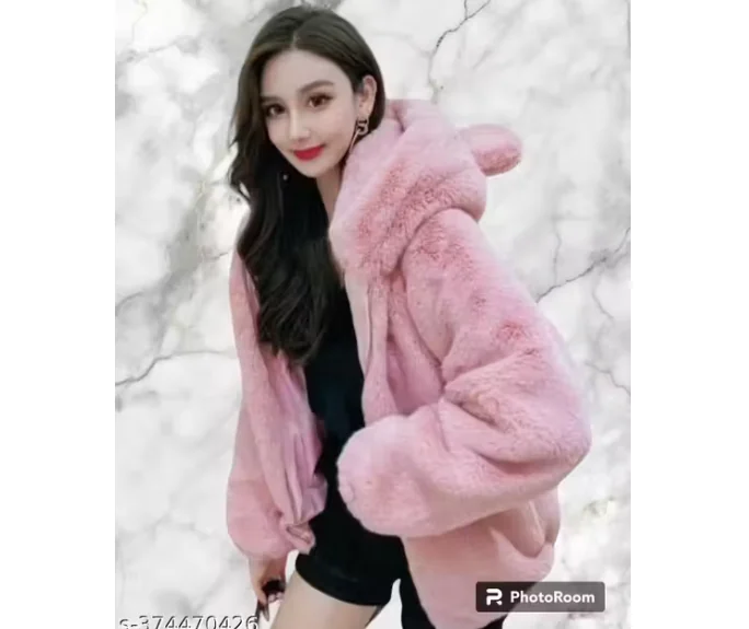 GIRLS STYLISH WOOLEN HOODY