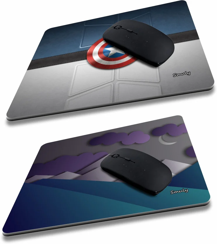 qivee captain sheild combo (3) Mouse Pad Non-Slip Rubbe...