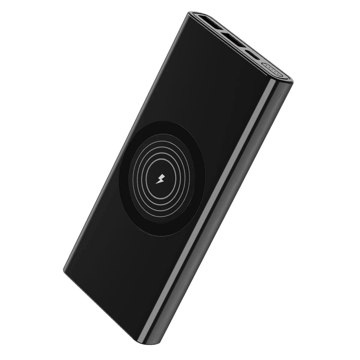 Boat Energyshroom PB310 Pro 10000Mah Powerbank|15W Wireless Charging & 22.5W Wired Charging,Non-Skid Surface W/ 1X Input & 3X Output Ports,Pass-Through Charging & Aluminium Casing(Carbon Black)
