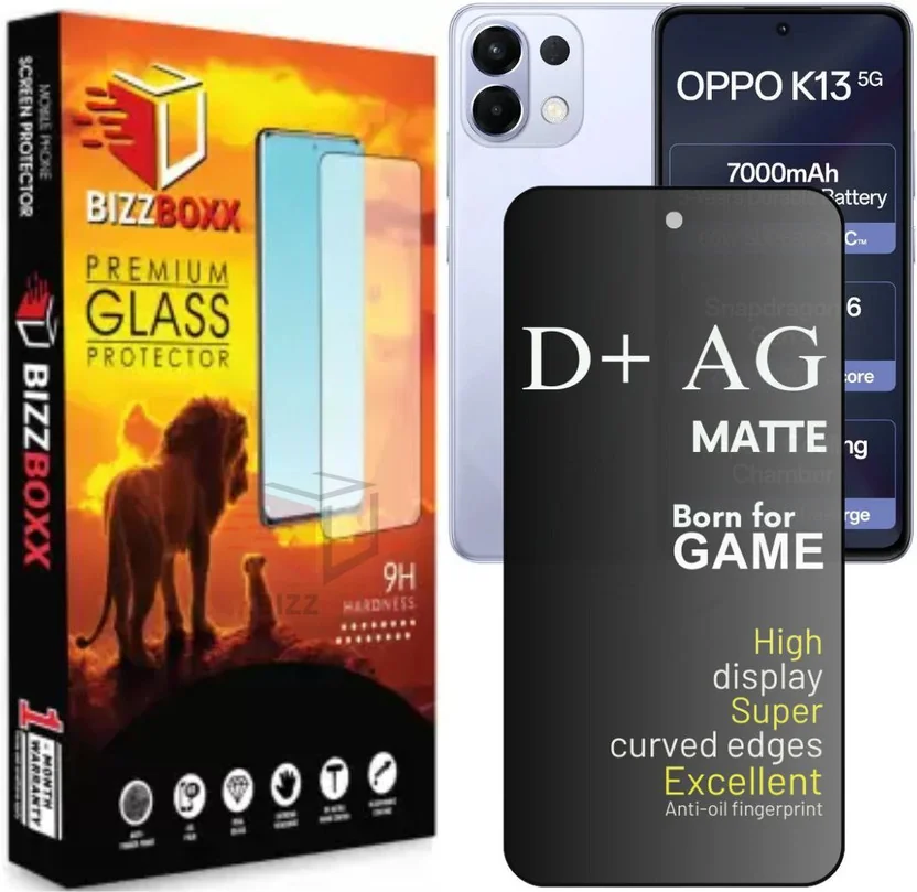 BizzBoxx Tempered Glass Guard for OPPO K13 5G, OPPO K 1...
