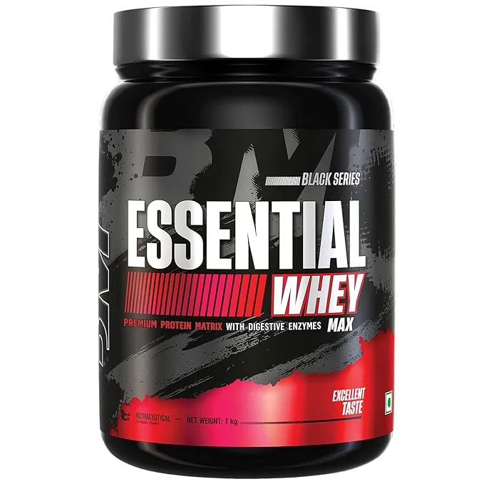 Bigmuscles Nutrition Essential Whey Max (Rich Chocolate)|Whey Protein Concentrate With Digestive Enzymes|No Added Sugar|Faster Muscle & Improved Strength|Daily Protein,1000 Grams - Best Price ₹749 at Amazon