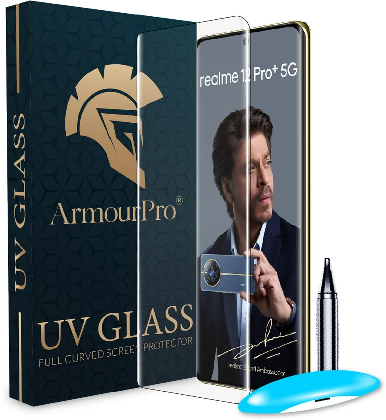 ArmourPro Edge To Edge Tempered Glass for Realme 12 Pro...