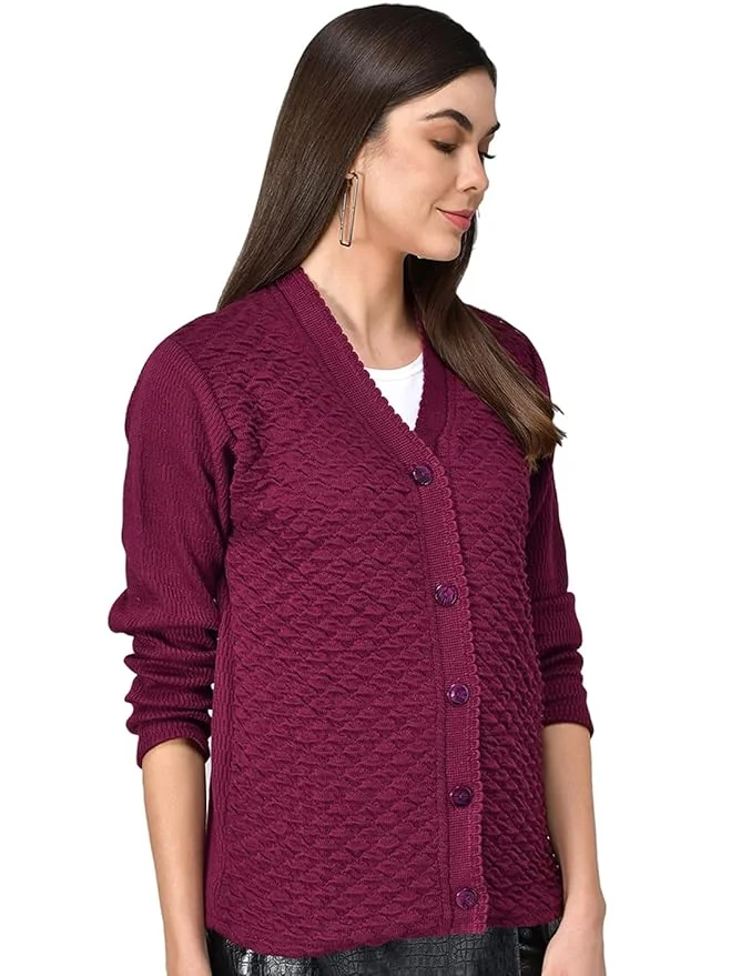 Women's Winterwear Woolen Sweater Cardigans - Best Price ₹499 at Amazon